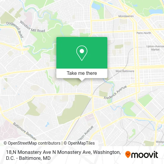 18,N Monastery Ave N Monastery Ave map