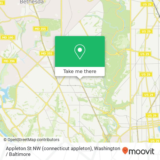 Appleton St NW (connecticut appleton), Washington, DC 20008 map
