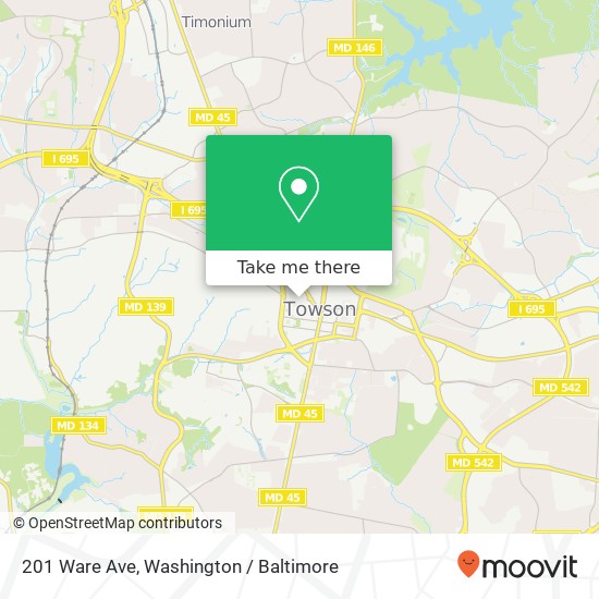 201 Ware Ave, Towson, MD 21204 map