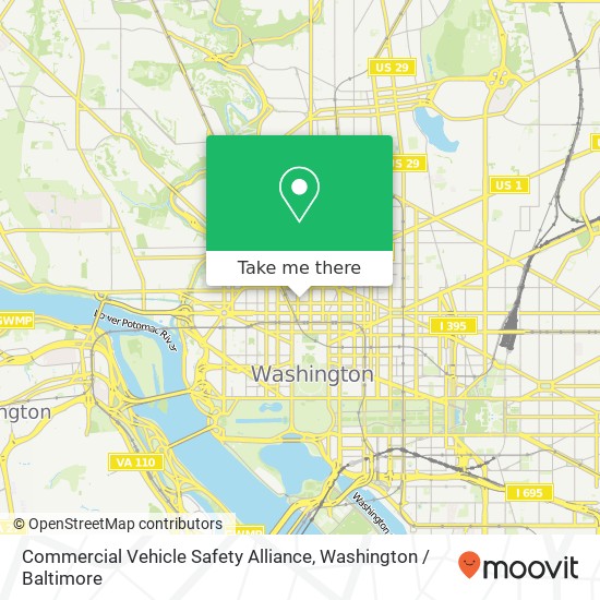 Commercial Vehicle Safety Alliance, 1101 17th St NW map
