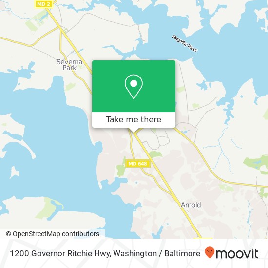 1200 Governor Ritchie Hwy, Arnold, MD 21012 map