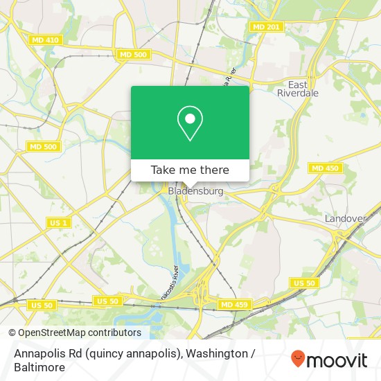 Mapa de Annapolis Rd (quincy annapolis), Bladensburg, MD 20710