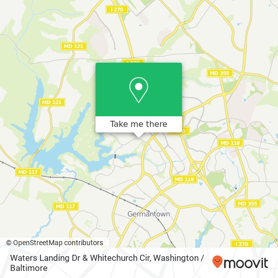 Mapa de Waters Landing Dr & Whitechurch Cir