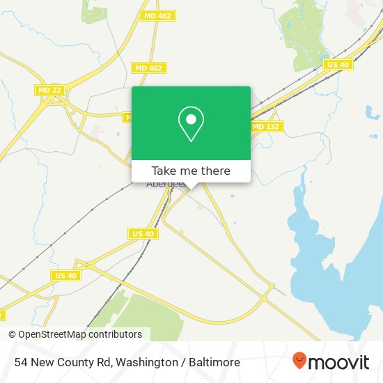 54 New County Rd, Aberdeen, MD 21001 map