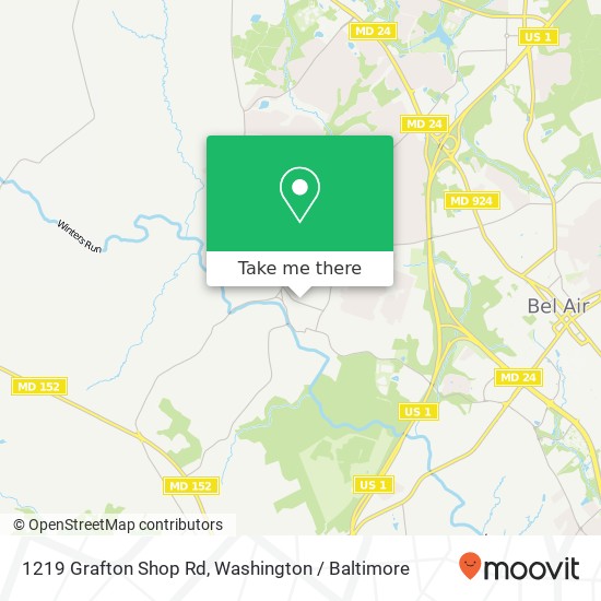 1219 Grafton Shop Rd, Bel Air, MD 21014 map