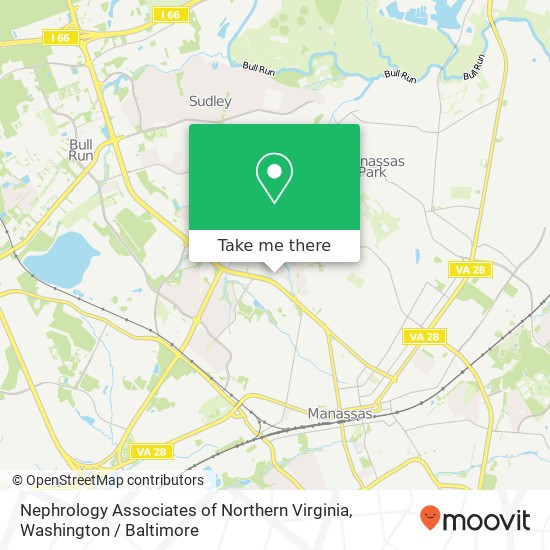 Mapa de Nephrology Associates of Northern Virginia, 8405 Dorsey Cir