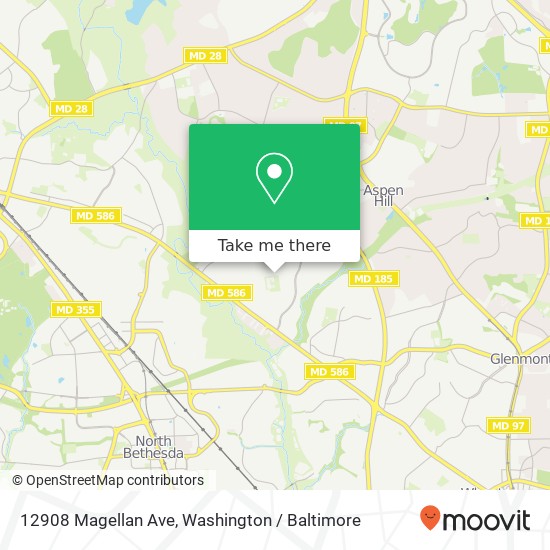 12908 Magellan Ave, Rockville, MD 20853 map