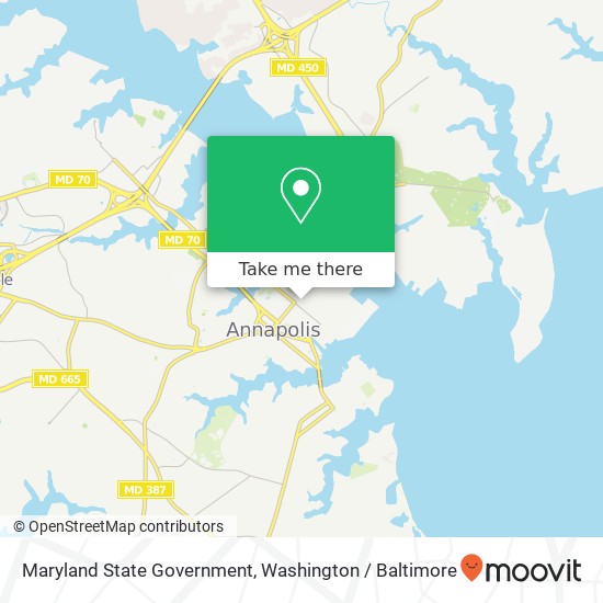 Mapa de Maryland State Government