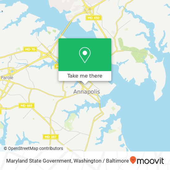 Mapa de Maryland State Government