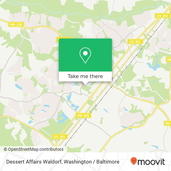 Dessert Affairs Waldorf, 2985 Shasho Pl map
