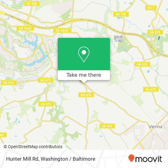 Hunter Mill Rd, Vienna, VA 22181 map