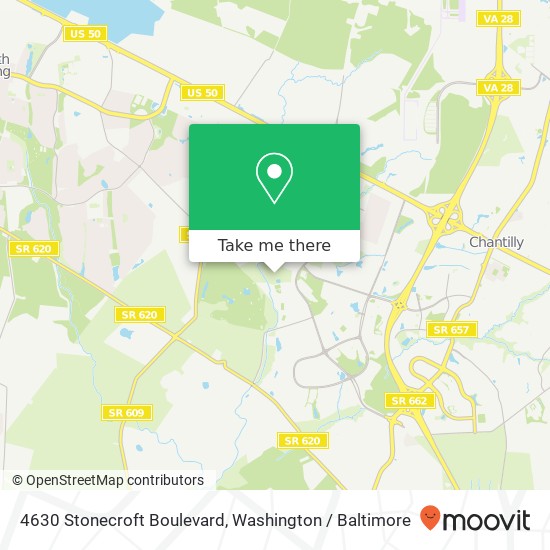 4630 Stonecroft Boulevard, 4630 Stonecroft Blvd, Chantilly, VA 20151, USA map