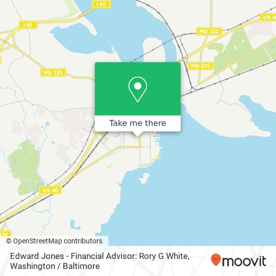 Mapa de Edward Jones - Financial Advisor: Rory G White, 218 Union Ave S