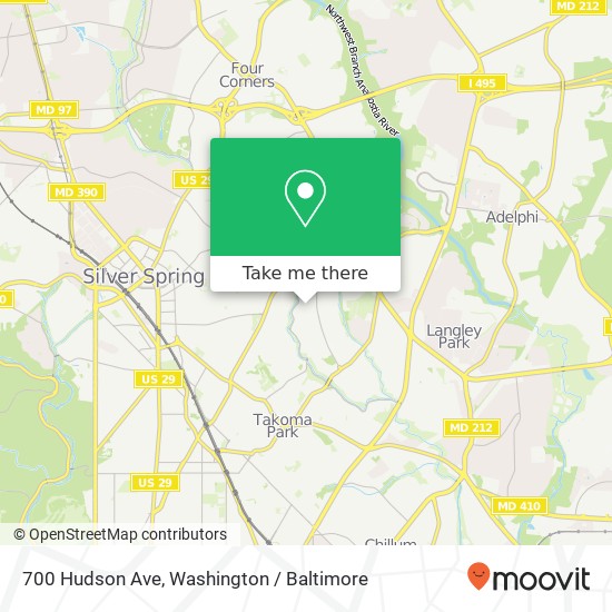 700 Hudson Ave, Takoma Park, MD 20912 map