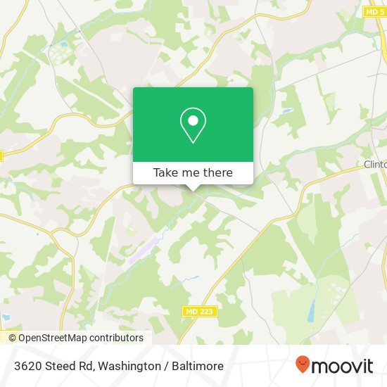 3620 Steed Rd, Fort Washington, MD 20744 map