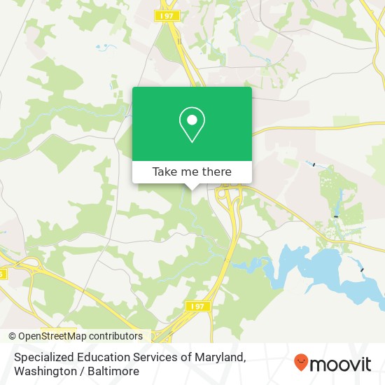 Mapa de Specialized Education Services of Maryland, 1131 Benfield Blvd