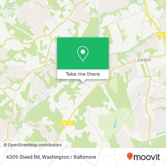 4309 Steed Rd, Clinton, MD 20735 map