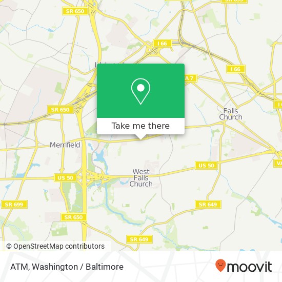Mapa de ATM, 7461 Lee Hwy
