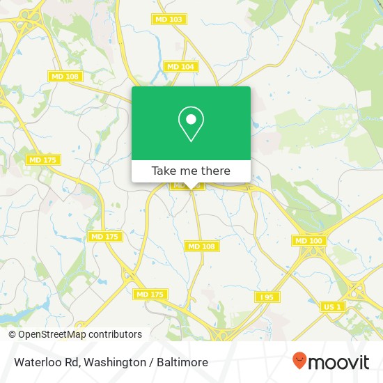 Waterloo Rd, Ellicott City, MD 21043 map