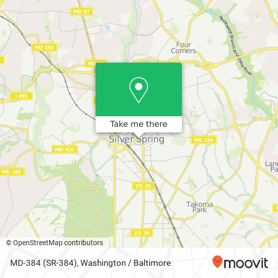 Mapa de MD-384 (SR-384), Silver Spring, MD 20910