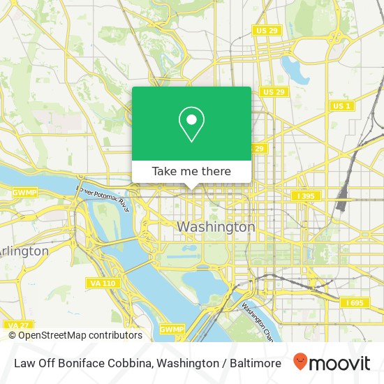 Law Off Boniface Cobbina, 1825 I St NW map