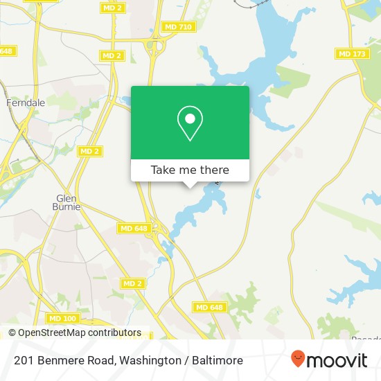 201 Benmere Road, 201 Benmere Rd, Glen Burnie, MD 21060, USA map