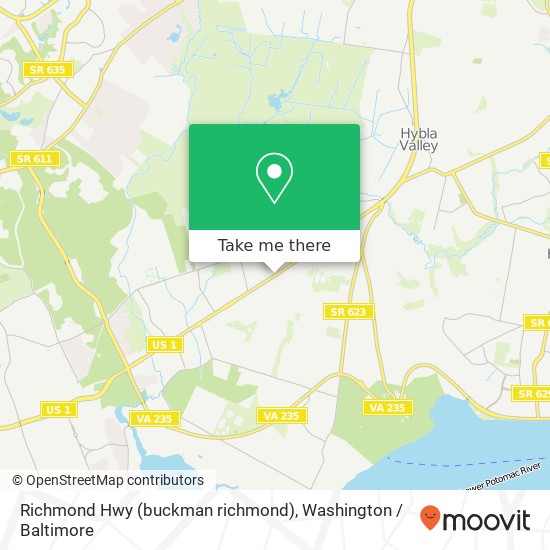 Mapa de Richmond Hwy (buckman richmond), Alexandria, VA 22309