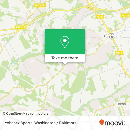Mapa de Yohnnex Sports, 7508 Allentown Rd