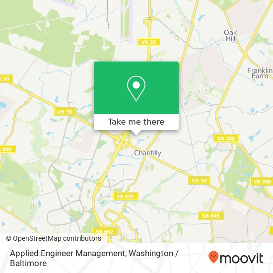 Mapa de Applied Engineer Management, 14030 Thunderbolt Pl