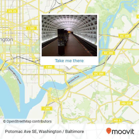 Mapa de Potomac Ave SE, Washington, DC 20003