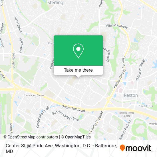 Center St @ Pride Ave map
