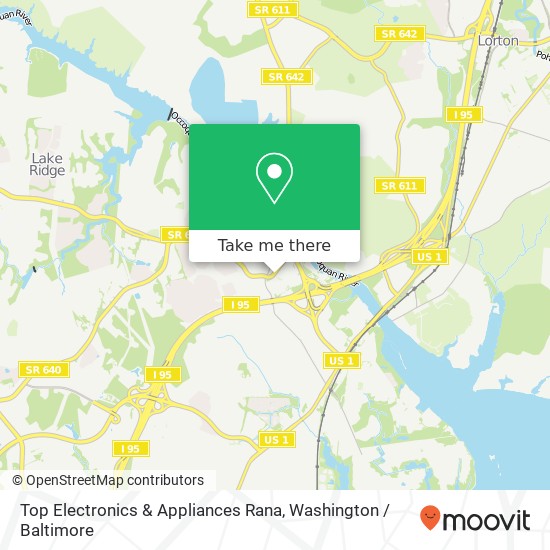 Top Electronics & Appliances Rana, 1379 Old Bridge Rd map