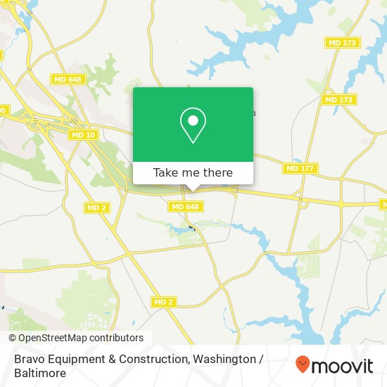 Mapa de Bravo Equipment & Construction
