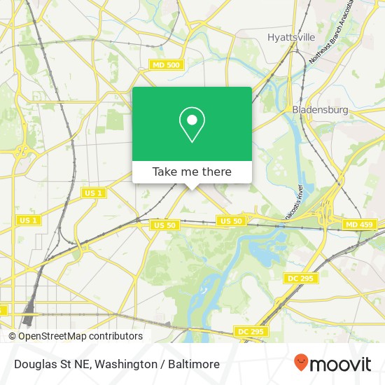 Douglas St NE, Washington, DC 20018 map