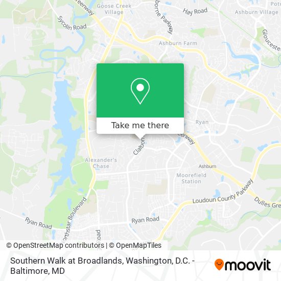 Southern Walk at Broadlands map