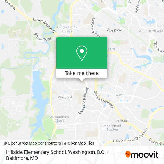 Hillside Elementary School map