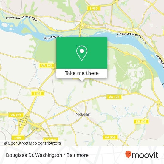 Douglass Dr, McLean, VA 22101 map