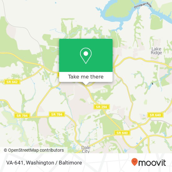 VA-641, Woodbridge, VA 22192 map