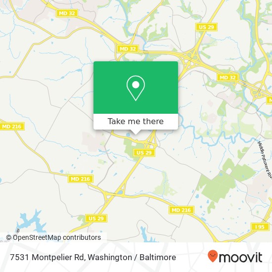 7531 Montpelier Rd, Laurel, MD 20723 map