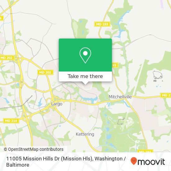 11005 Mission Hills Dr (Mission Hls), Bowie, MD 20721 map