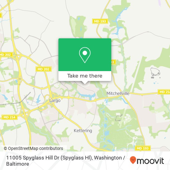 11005 Spyglass Hill Dr (Spyglass Hl), Bowie, MD 20721 map