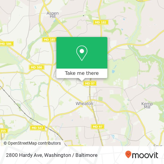 Mapa de 2800 Hardy Ave, Silver Spring, MD 20902