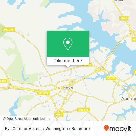Mapa de Eye Care for Animals, 808 Bestgate Rd