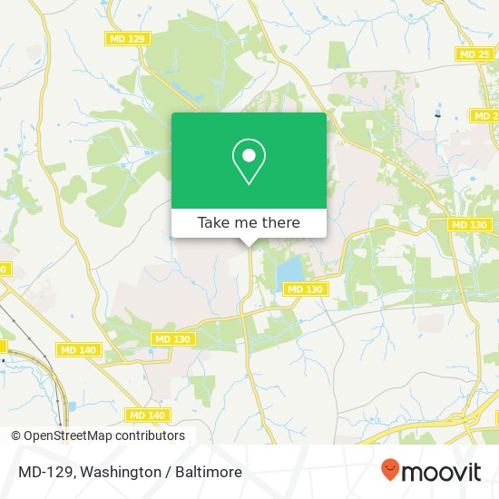 Mapa de MD-129, Owings Mills, MD 21117