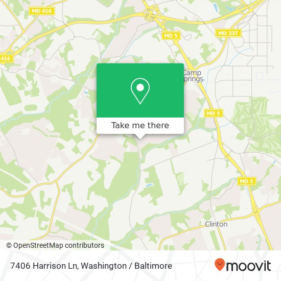 7406 Harrison Ln, Temple Hills, MD 20748 map