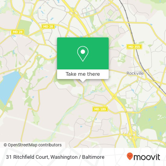 Mapa de 31 Ritchfield Court, 31 Ritchfield Ct, Rockville, MD 20850, USA