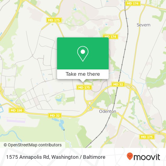 Mapa de 1575 Annapolis Rd, Odenton, MD 21113