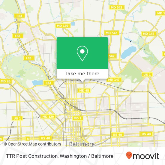 Mapa de TTR Post Construction, 420 E 25th St