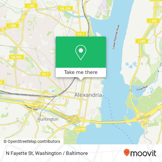 Mapa de N Fayette St, Alexandria, VA 22314