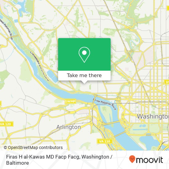 Mapa de Firas H al-Kawas MD Facp Facg, 3800 Reservoir Rd NW